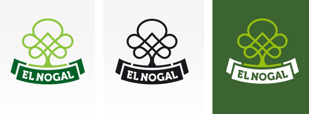 El Nogal Logo 3 versiones