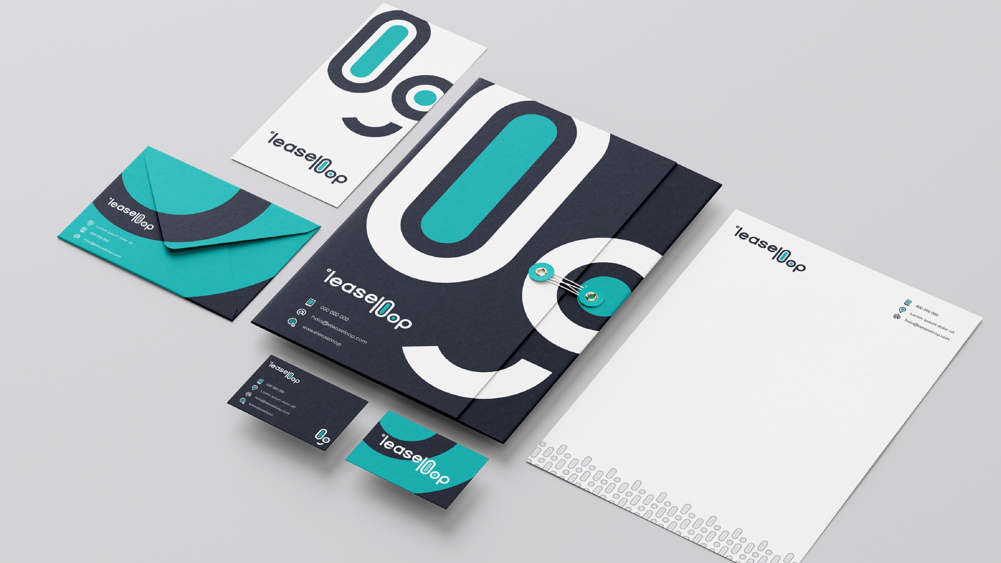 Papelería corporativa de EleaseLoop