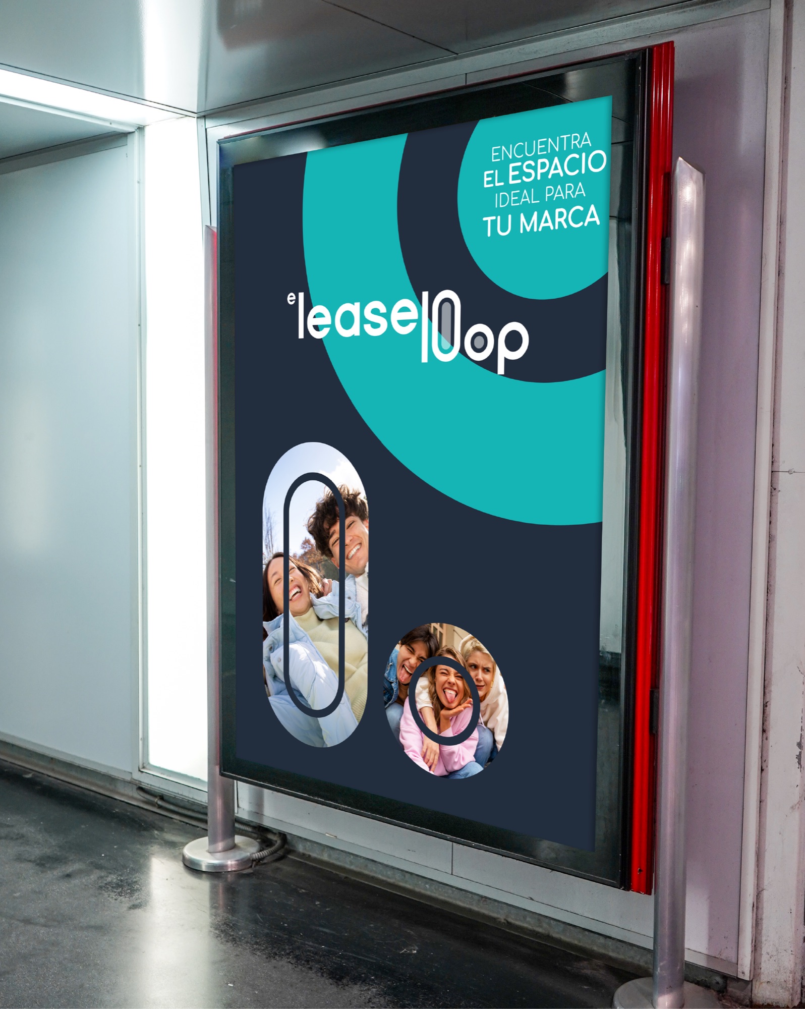 Banderolas de EleaseLoop en el centro comercial