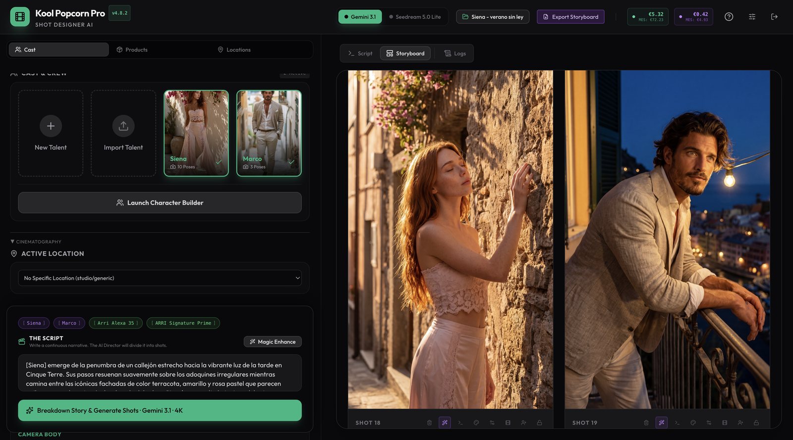 Kool-Popcorn Pro — narrativa audiovisual con control cinematográfico