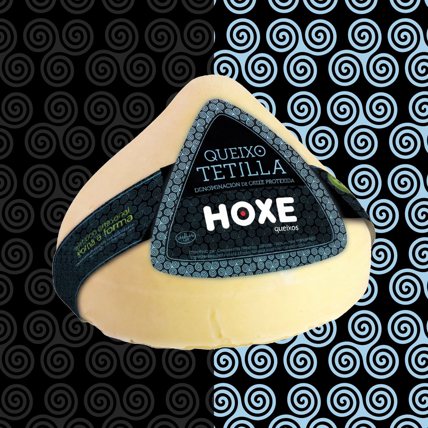 Detalle visual de la identidad 'Hoxe' Imágenes cuadradas (Formato Móvil). Estrategia digital y branding para Hoxe. Identidad visual y estrategia de marca. Servicios: Estrategia de marca, Branding, Identidad Visual, Consultoría.